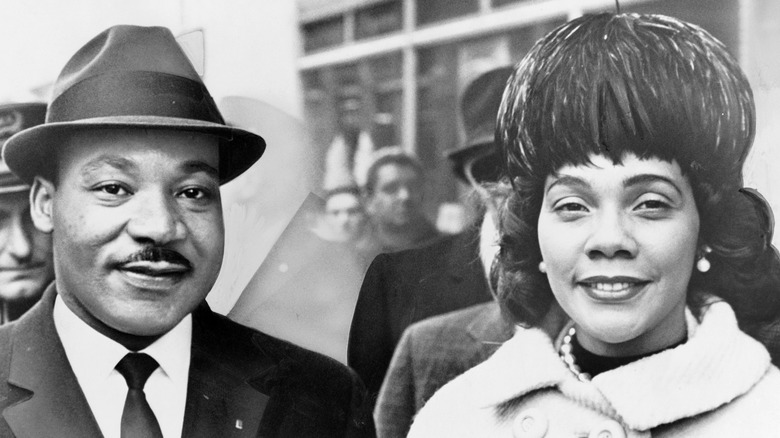 Martin Luther King and Coretta Scott King smiling