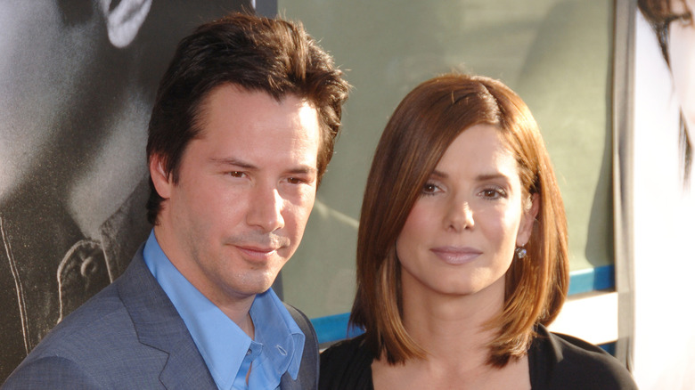 Keanu Reeves and Sandra Bullock movie premiere