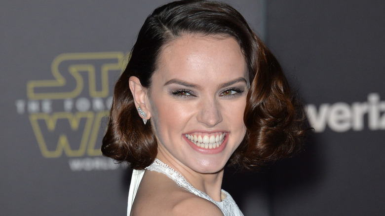 Daisy Ridley at the 'Star Wars' premiere