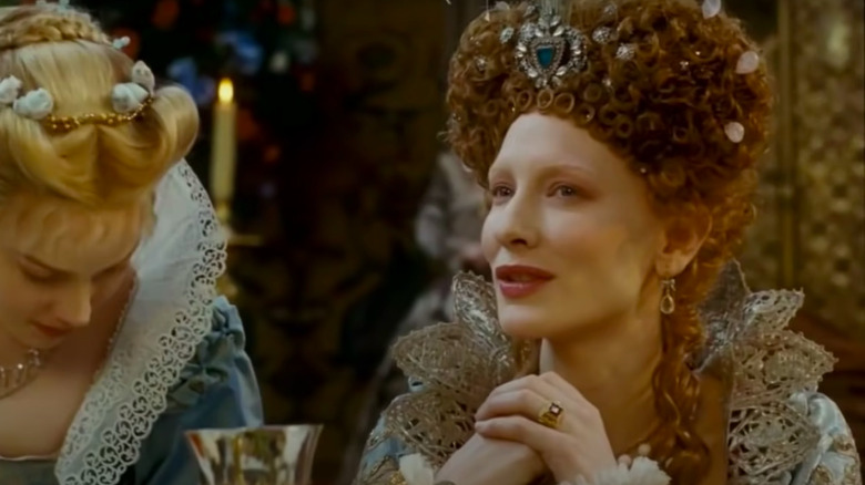 Cate Blanchett as a queen, speaking