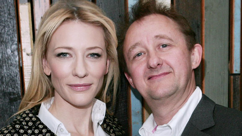 Cate Blanchett posing with husband Andrew Upton