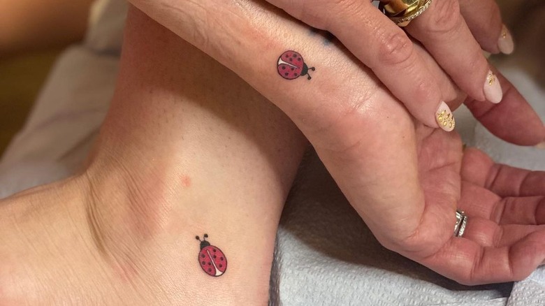 Brooke shields, daughter, ladybug tattoos