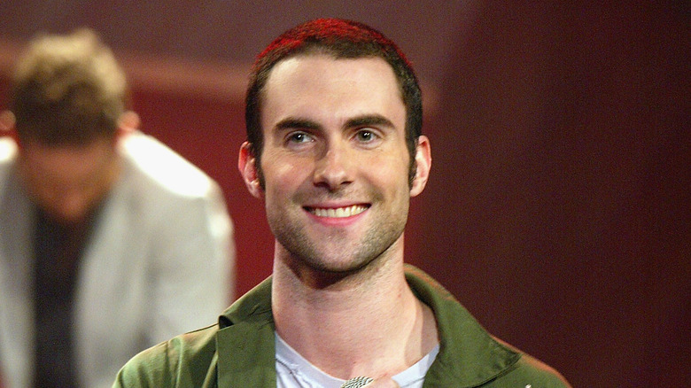 A young Adam Levine smiling