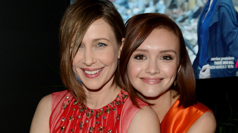 Vera Farmiga and Olivia Cooke at a "Bates Motel" premiere party.