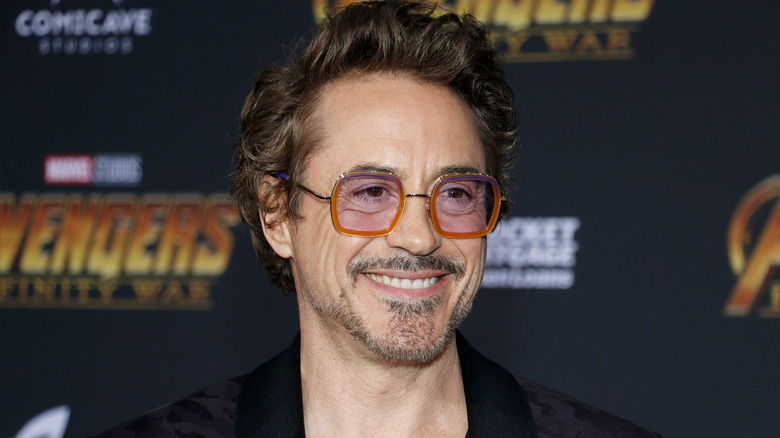 Robert Downey Jr. wearing tinted sunglasses