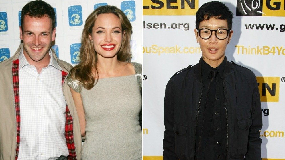 Split image of Jonny Lee Miller, Angelina Jolie, and Jenny Shimizu