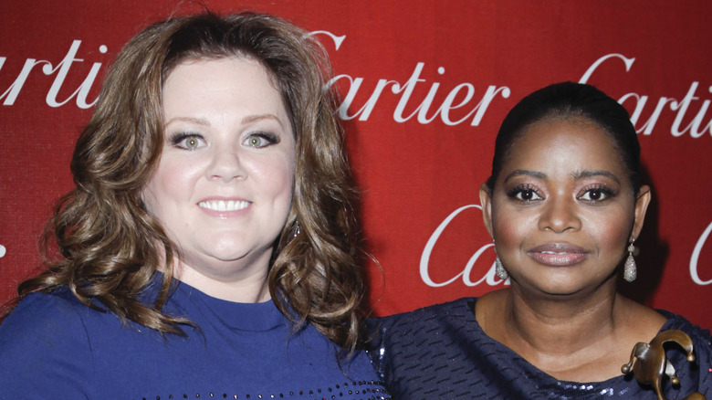 Melissa McCarthy and Octavia Spencer smiling