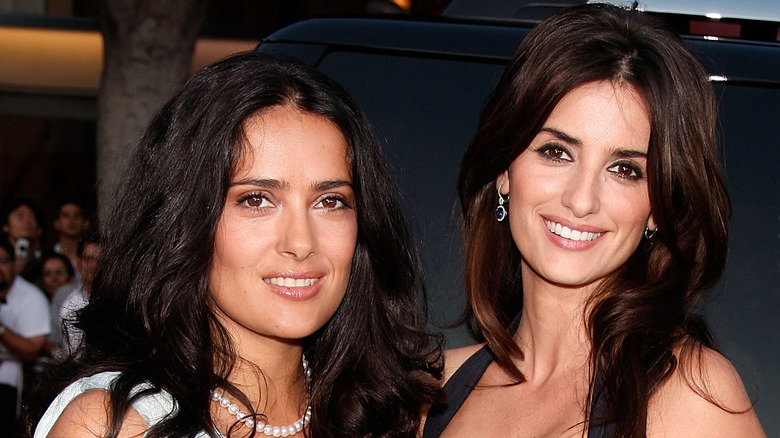 Salma Hayek and Penélope Cruz smiling