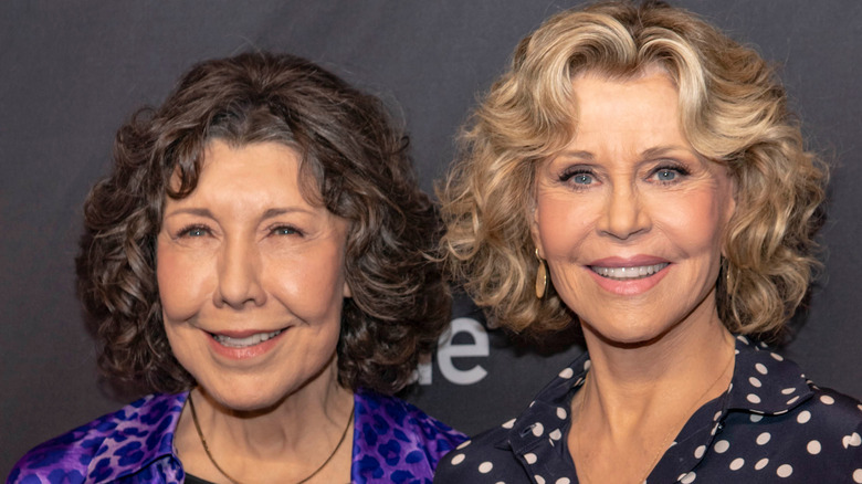 Lily Tomlin and Jane Fonda smiling