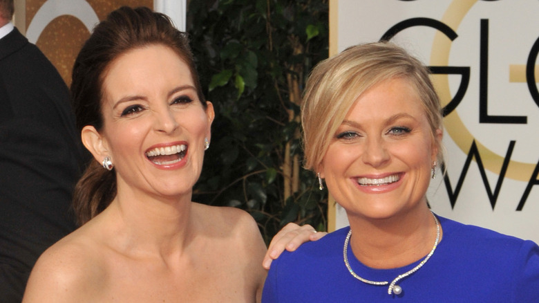 Tina Fey and Amy Poehler laughing