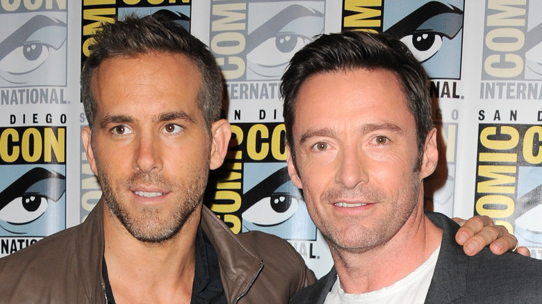 Ryan Reynolds and Hugh Jackman at Comic Con