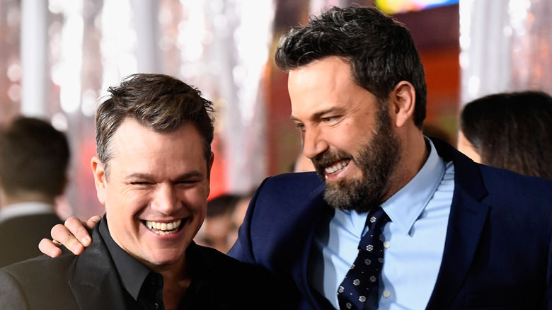 Matt Damon and Ben Affleck smiling