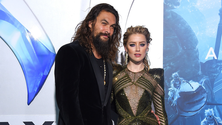 Jason Momoa and Amber Heard arriving to 'Aquaman' Hollywood Premiere