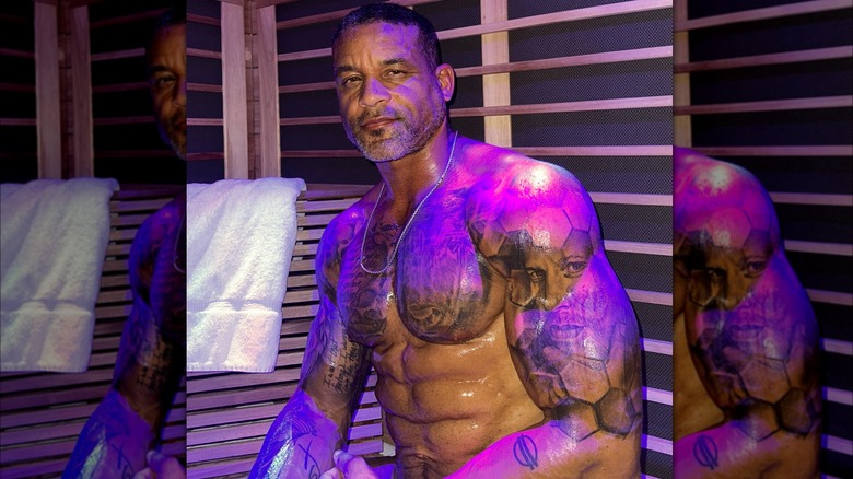 Shaun T sauna sweaty tattoo 