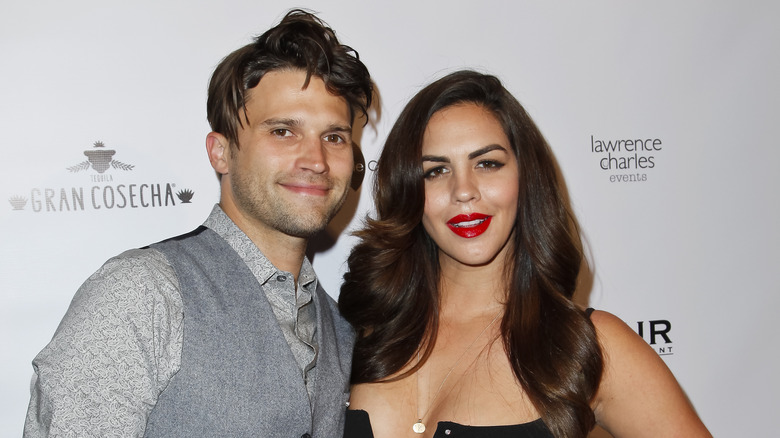 Tom Schwartz with Katie Maloney posing