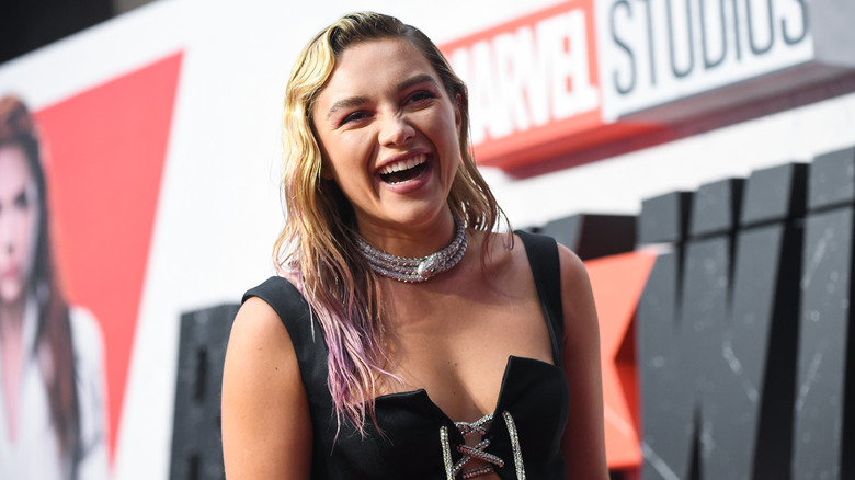 Florence Pugh at the "Black Widow" premiere