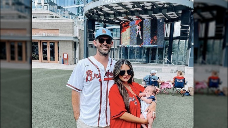 Nilsa Prowant and Gus Gazda at a baseball game 