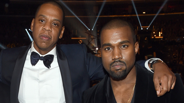 Jay Z and Kanye West in 2015