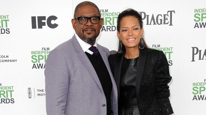 Forest Whitaker and Keisha Nash, posing together