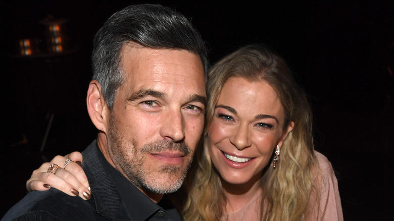 Eddie Cibrian and LeAnn Rimes smiling