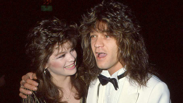 Valerie Bertinelli and Eddie Van Halen at an event