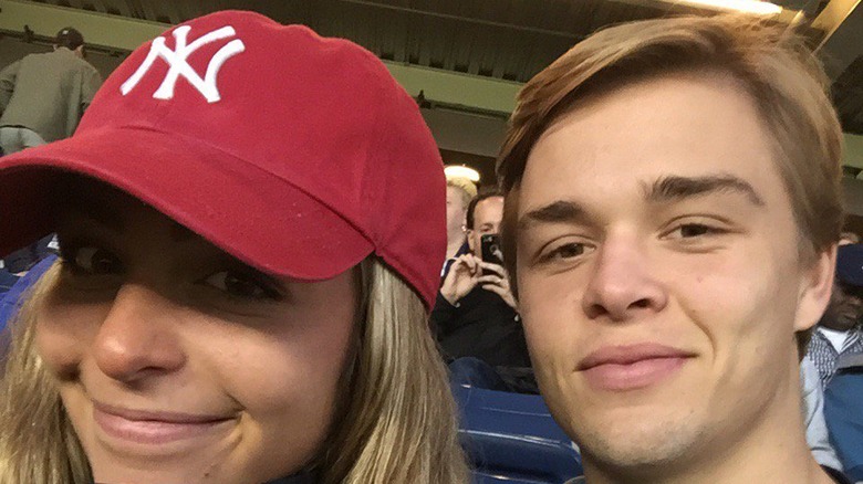 Martin Bech and companion at a New York Yankees game