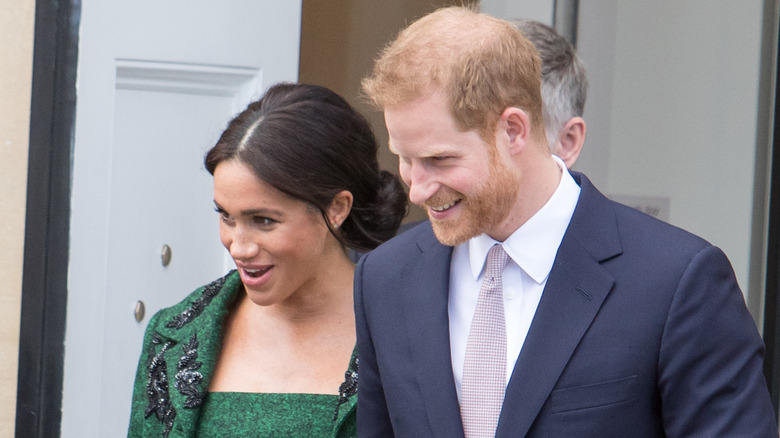 Pregnant Meghan Markle and Prince Harry  2019