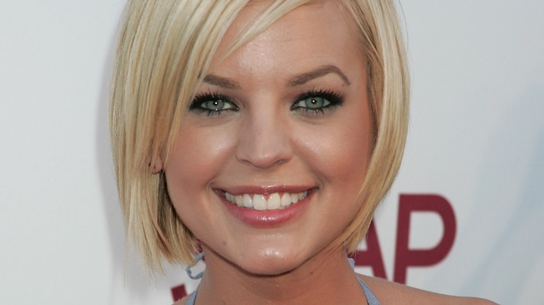 Closeup of Kirsten Storms smiling dark eyeliner