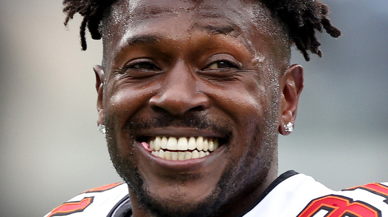 Antonio Brown smiles Tampa Bay Buccaneers 