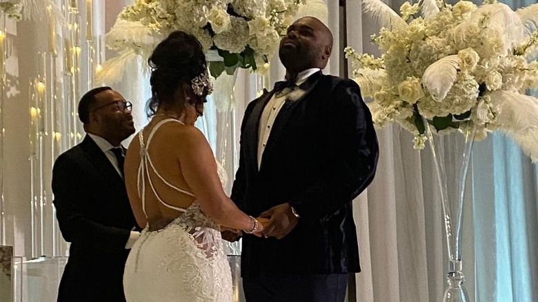 Michael Oher and Tiffany Roy's wedding