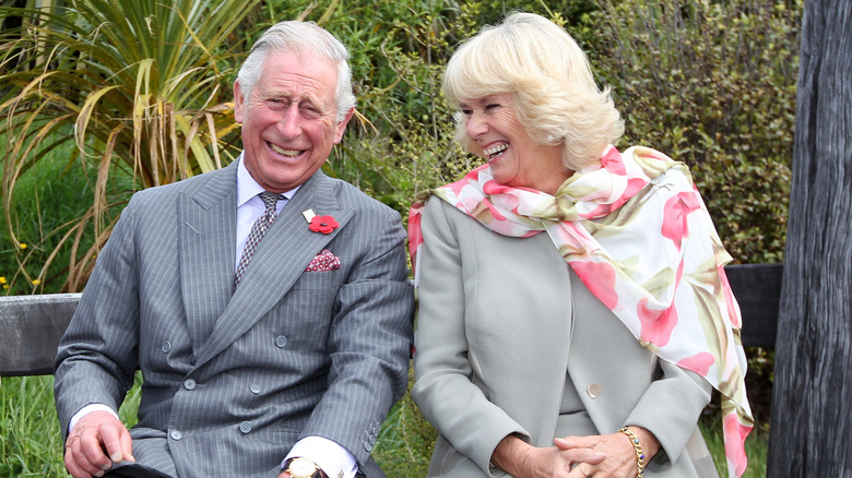 Camilla Parker-Bowles, King Charles laughing