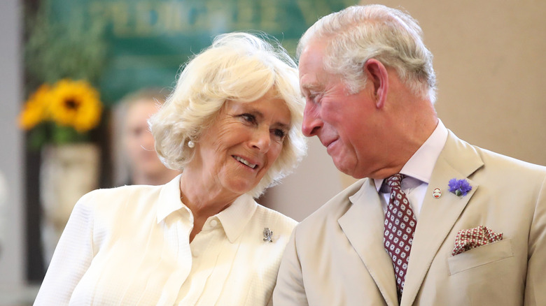 Camilla Parker-Bowles, King Charles smiling