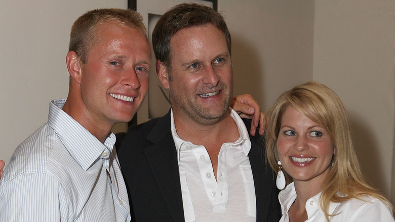 Valeri Bure, Dave Coulier, Candace Cameron Bure smiling