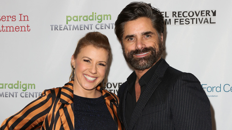 Jodie Sweetin, John Stamos smiling