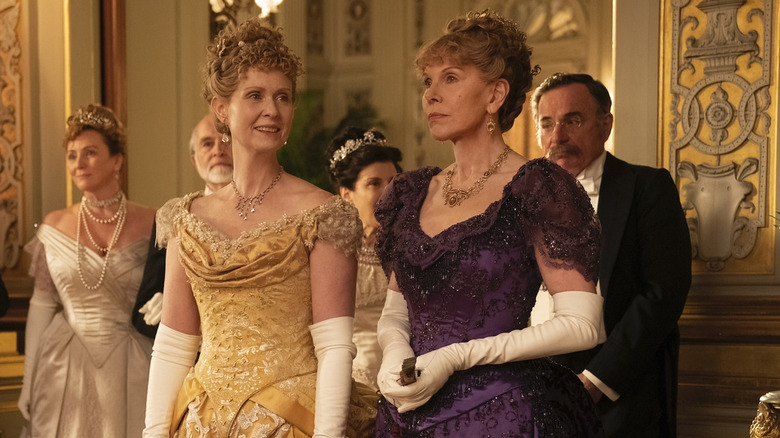 Cynthia Nixon and Christine Baranski in The Gilded Age