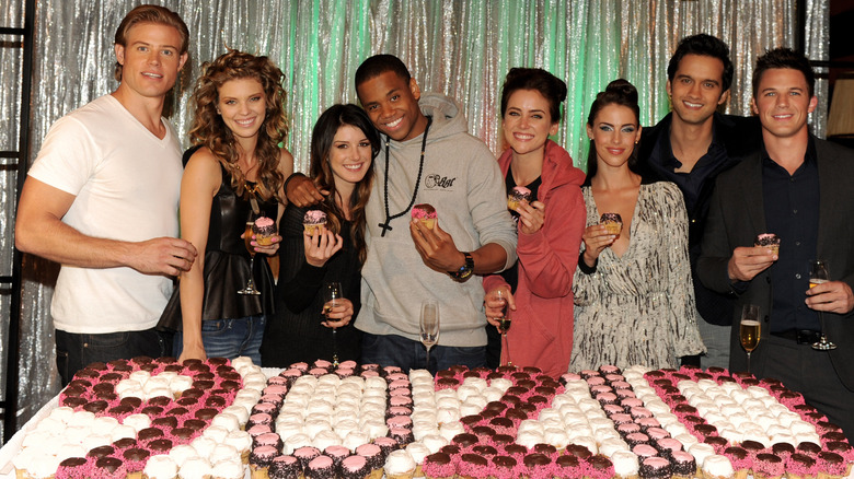 Trevor Donovan with 90210 cast