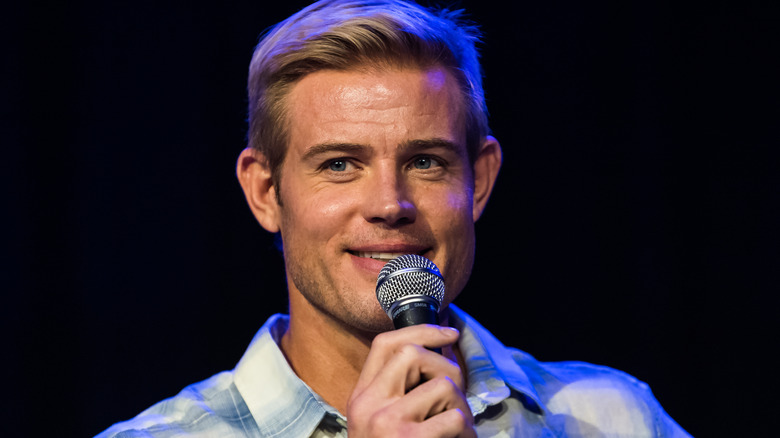 trevor donovan with microphone