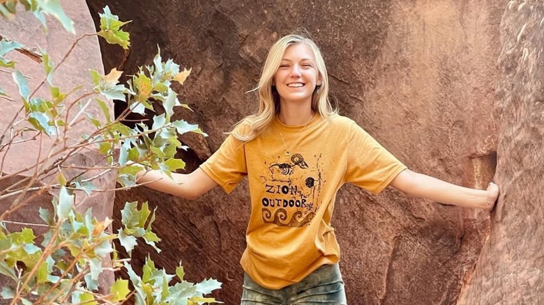 Gabby Petito smiling in Zion National Park (2021)