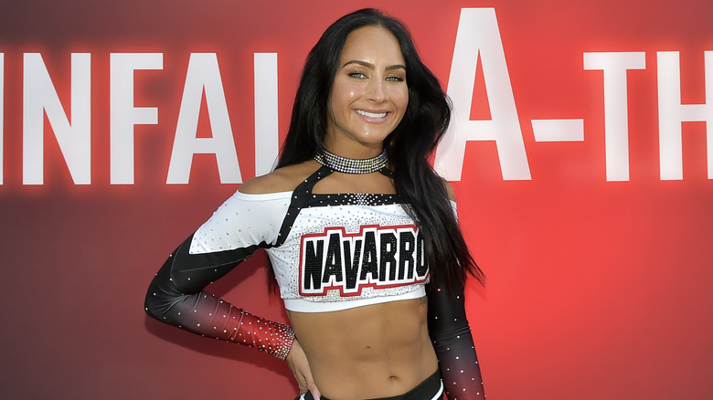 Gabi Butler wearing Navarro top