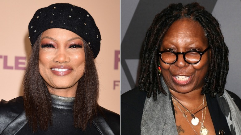 Garcelle Beauvais and Whoopi Goldberg side by side