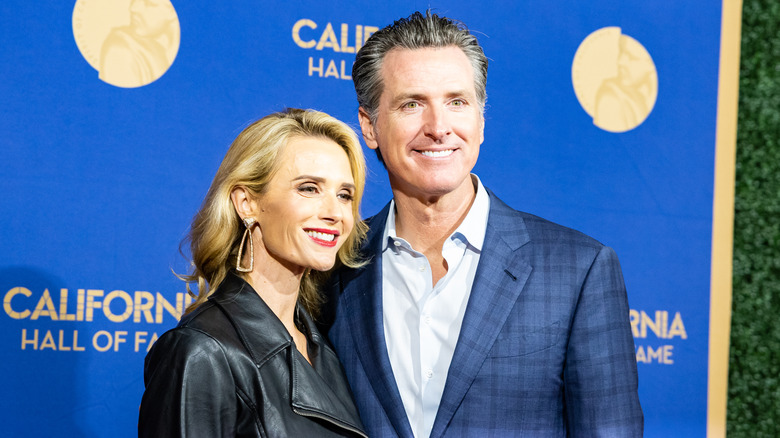 Jennifer Siebel and Gavin Newsom smiling