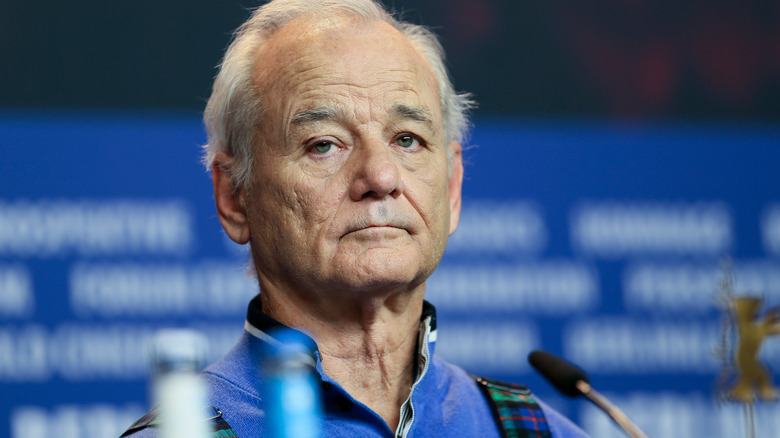 Bill Murray looking somber