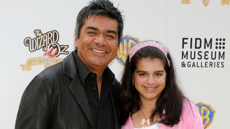 George Lopez and Mayan Lopez younger