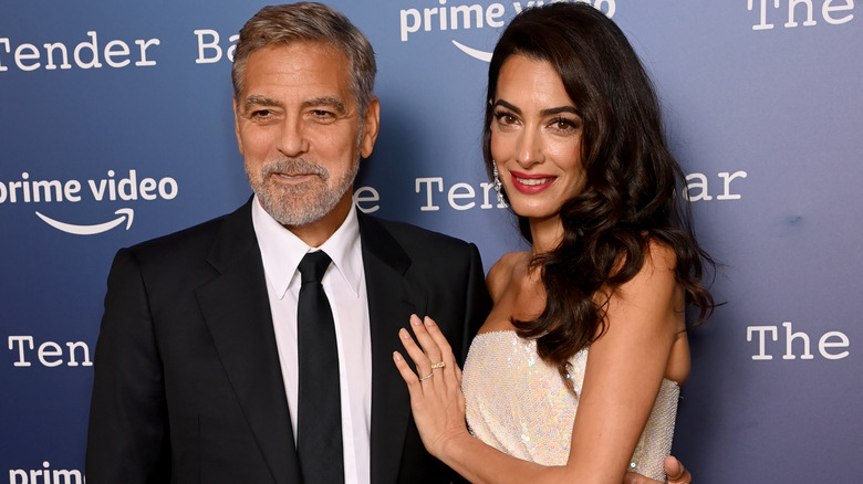 George and Amal Clooney smiling