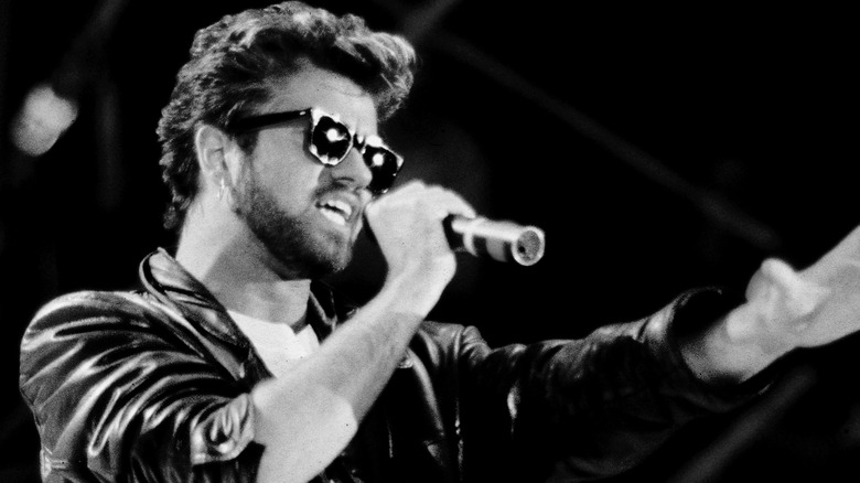 George Michael performing