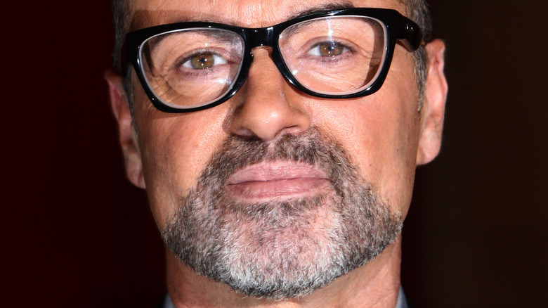 George Michael looking at camera