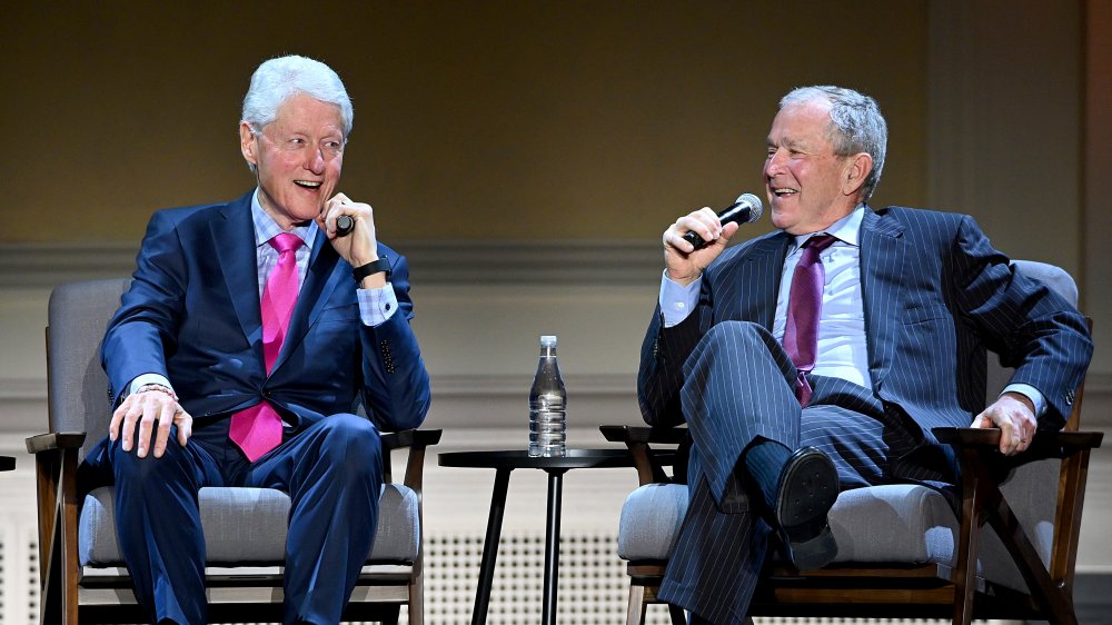 George W. Bush, Bill Clinton