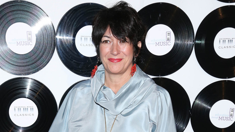 Ghislaine Maxwell posing