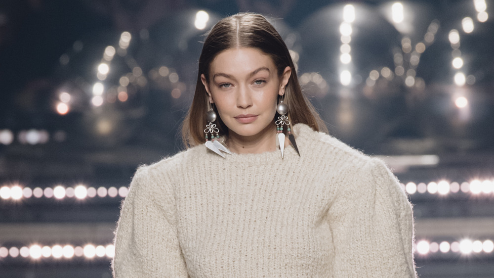 Gigi Hadid on a runway