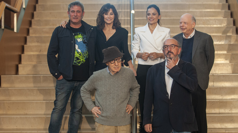 Rifkin's Festival crew, including Gina Gershon and Woody Allen